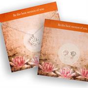 Lotus Necklace & Earrings - Yoga Gift Set