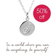 'S' Initial Necklace in Sterling Silver