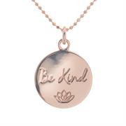 rose gold be kind necklace