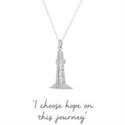 Sterling Silver Lighthouse Necklace for hope