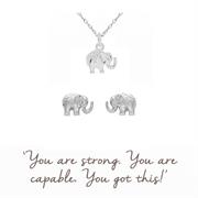 Elephant Necklace & Earrings Gift Sets 