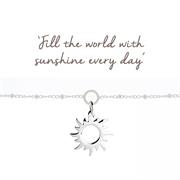 Sterling Silver Sun Bracelet