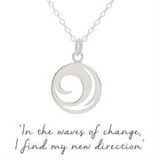 Sterling silver Waves of Change Necklace