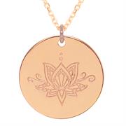 Personalised Rose Gold myMantra Disc Necklaces - Perfect Christmas Gifts!