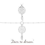 dreamcatcher necklace and bracelet set