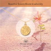 mantra bloom in adversity floral necklace