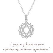 Sterling Silver Heart Chakra Necklace