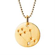 Gold Leo Zodiac Constellation Necklace