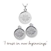 Lotus Flower Necklace and Earring Set New Beginnings