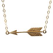 Minimalist Gold Arrow Necklace 