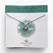 Sterling Silver Daisy Flower Necklace