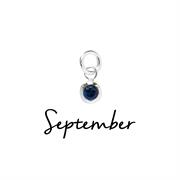 Sterling Silver September CZ Birthstone Pendant