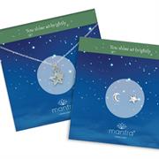 Sterling Silver Star Necklace and Earrings Gift Set