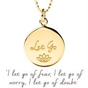Personalised Gold Let Go Necklace