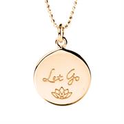 Custom Engraved Let Go Necklace