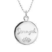 Sterling Silver Strength Necklace - Inspirational Jewellery