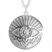 All Seeing Eye Sterling Silver Necklace