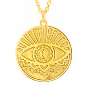 All Seeing Eye Gold Necklace