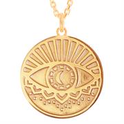All Seeing Eye Rose Gold Necklace