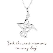 Sterling Silver Hummingbird Necklace