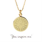 Gold You Inspire Me Star Necklace 