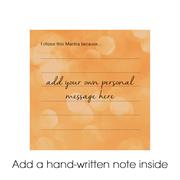 personalise with a message