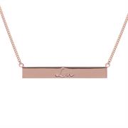 Buy Love Bar Necklace | Sterling Silver, Gold & Rose Gold