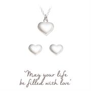 Love Heart set in Sterling Silver 