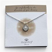 Sterling Silver Compass Necklace