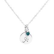 March CZ Birthstone Pendant 