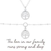 Family Tree Necklace & Family Tree Bracelets