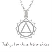 AA Lotus Serenity Sobriety Recovery Necklace
