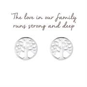 Sterling Silver family tree earrings