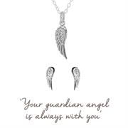 Guardian Angel Gift Set - Necklace and Earrings