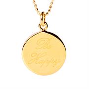 Rose gold Be Happy Necklace Gifts for her
