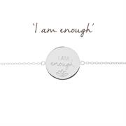 I am enough bracelet in Sterling Silver