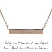 Sterling Silver Breathe Necklace