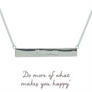Sterling Silver Happiness Necklace