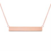 Buy Personalised MyMantra Bar Necklace | Sterling Silver, Gold & Rose Gold