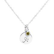 August CZ Birthstone Pendant