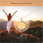 Gold Believe Necklace - affirmation Jewellery