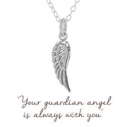 Sterling Silver Angel Wing Necklace