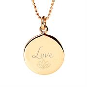 gold Love pendant necklace 