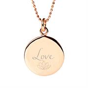 rose gold Love pendant necklace 