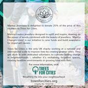 Trees for cities charity necklace size