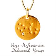 Virgo Star Map Necklace