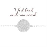 Sterling Silver Love Mandala Bracelet