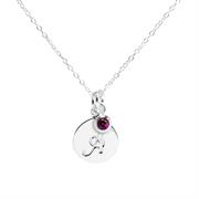 July CZ Birthstone Pendant