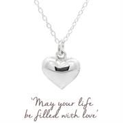 Heart Necklace in Sterling Silver