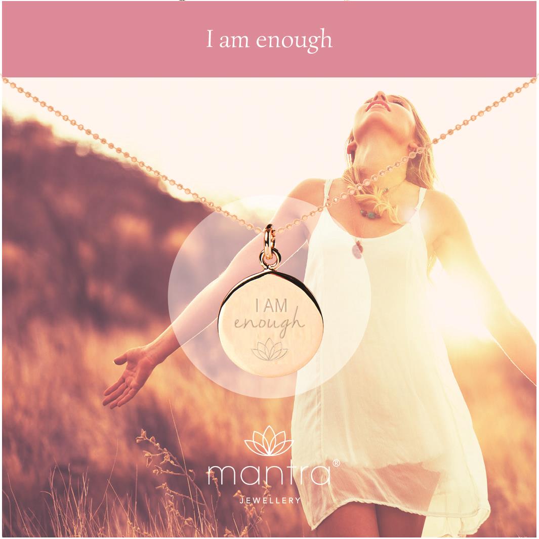 I am enough Necklace | Self Love | Affirmation Mantra Jewellery